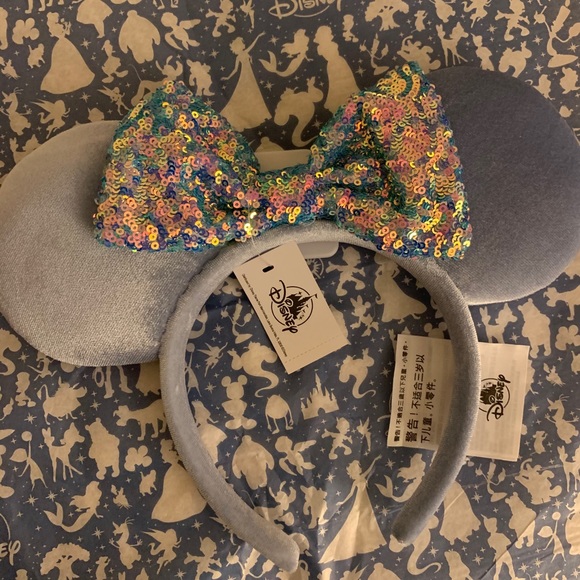 Disney Accessories Nwt Disney Parks Cornflower Blue Minnie Ears